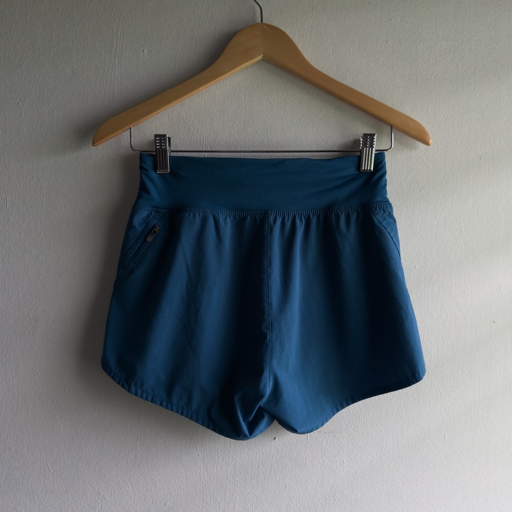 Nike Dri-FIT High Rise Running Shorts Womens XS Teal Sporty Athletic